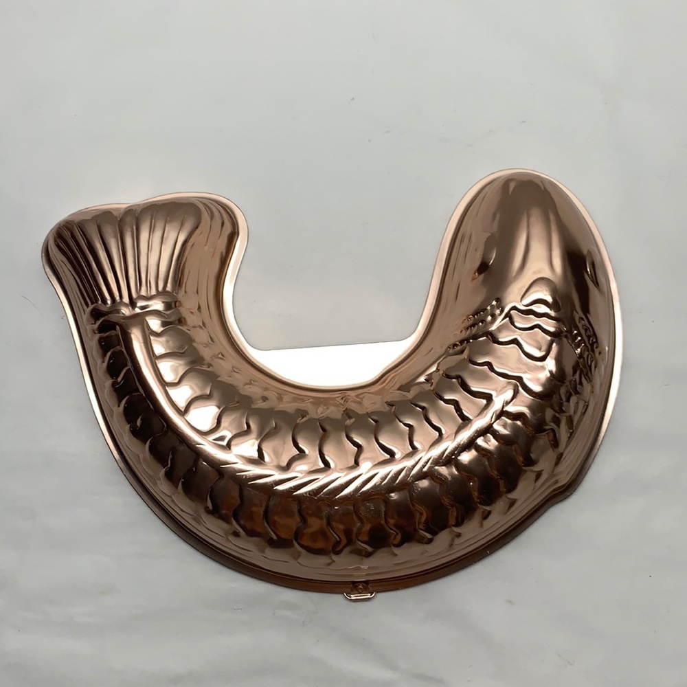 Copper Metallic Fish Wall Accent - Decorative Home Art